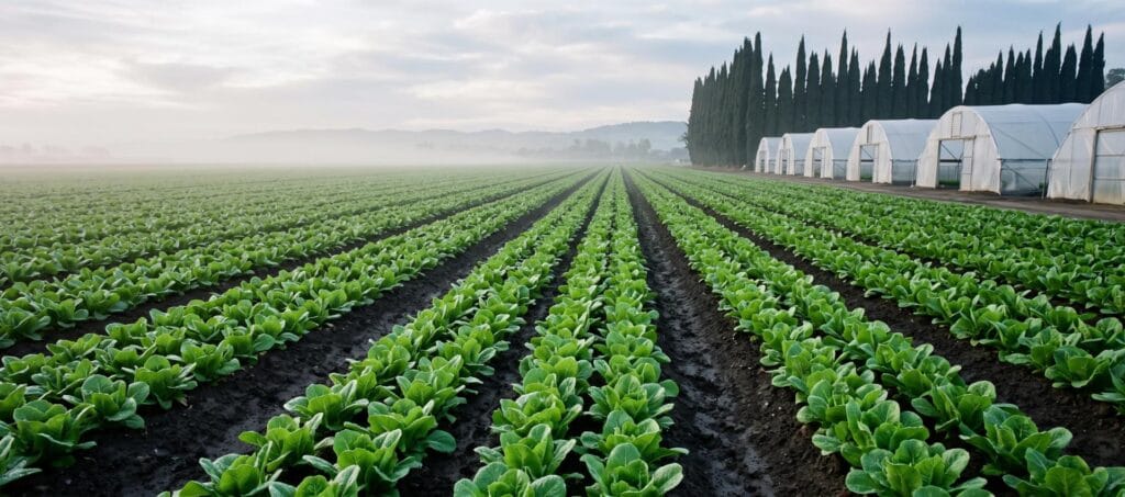 Coltivazioni nell'Agro Pontino