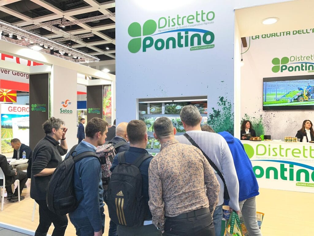 Lo stand del Distretto Agroalimentare Pontino a Fruit Logistica 2026