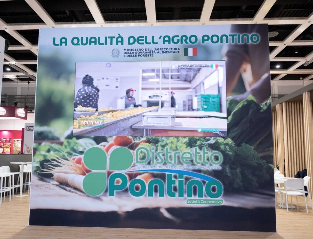 Lo stand del Distretto Agroalimentare Pontino a Fruit Logistica 2025, Berlino