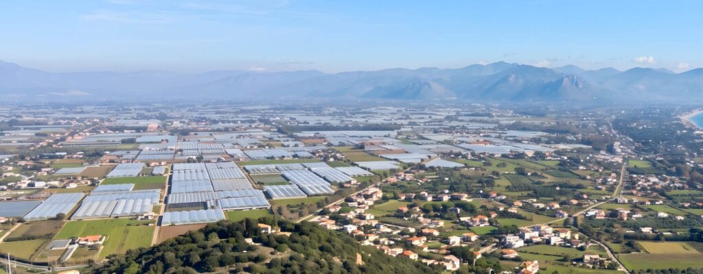 L'Agro Pontino visto dall'alto